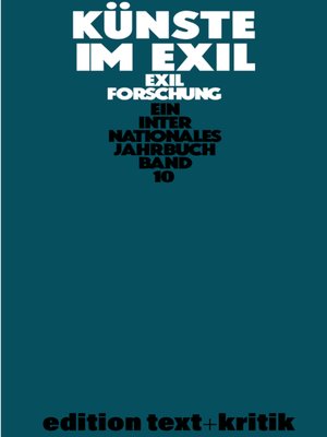 cover image of Künste im Exil